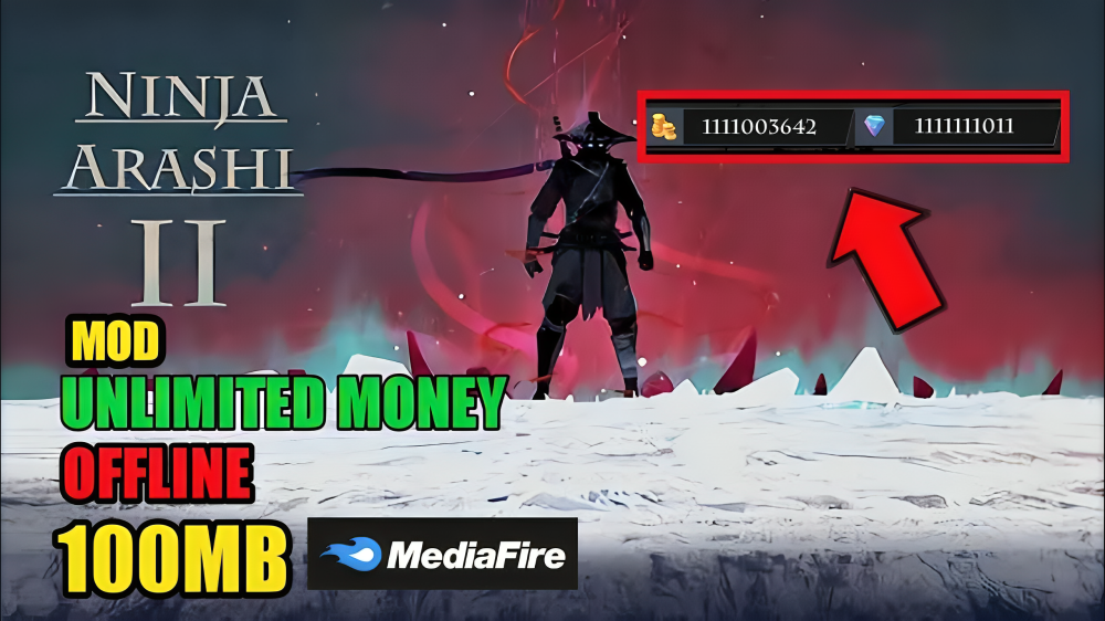 Ninja Arashi 2 Mod Apk v1.7.2【Unlimited Money】